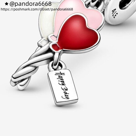 Pandora Happy Bday Balloon Dangle Charm - Picture 4 of 6